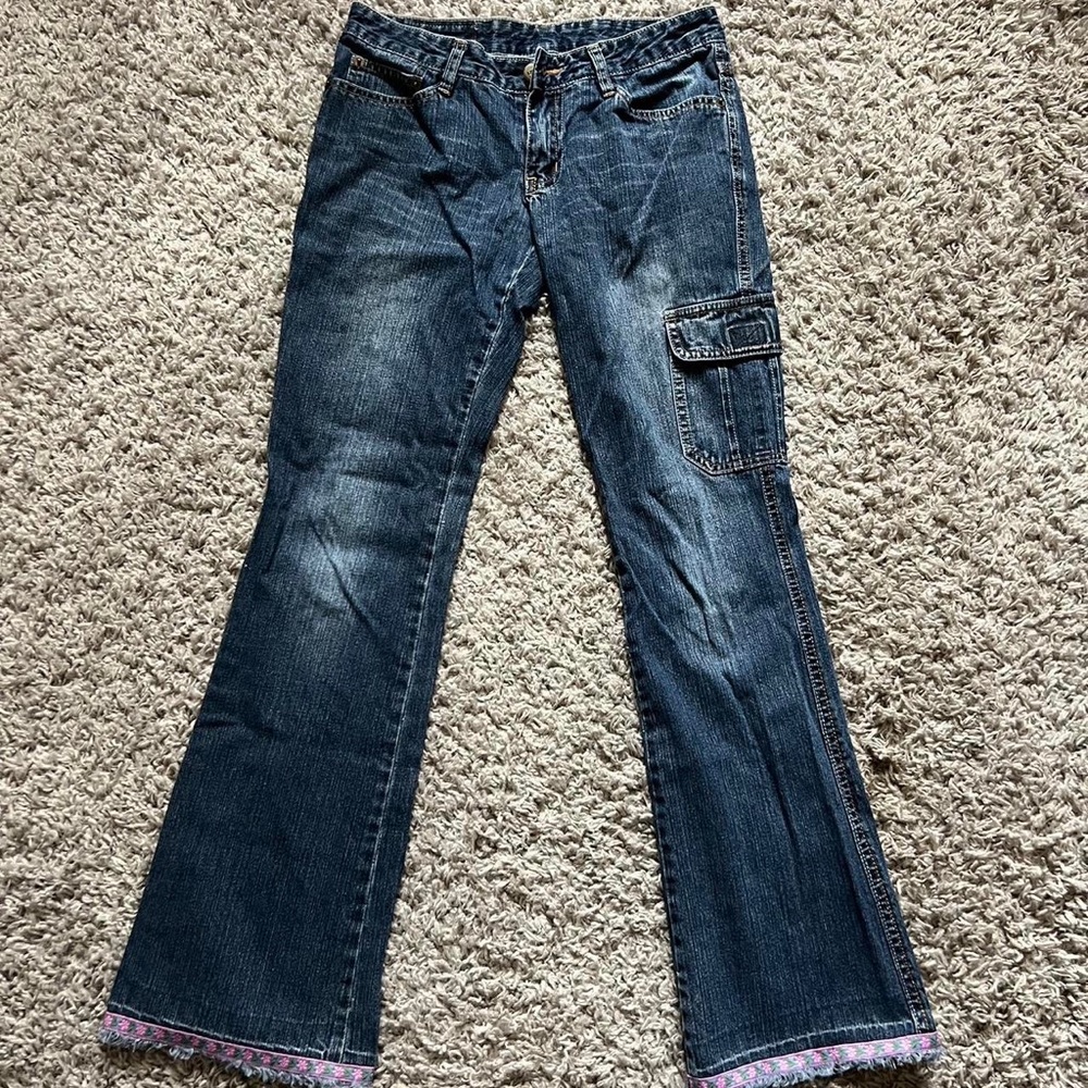 low rise flare jeans!